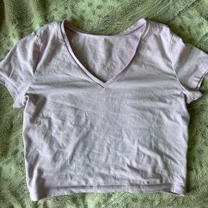 Lavender crop top
